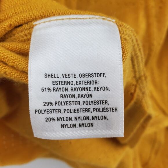 Anthropologie Peasant Knit Top Mustard Yellow Size Small Whimsy Earthy Shirt NWT - Picture 7 of 8